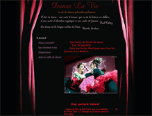 Tablet Screenshot of danselavie.com